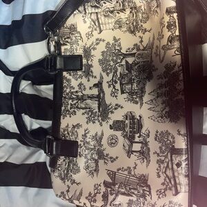 Haunted Mansion Black and Cream Handbag